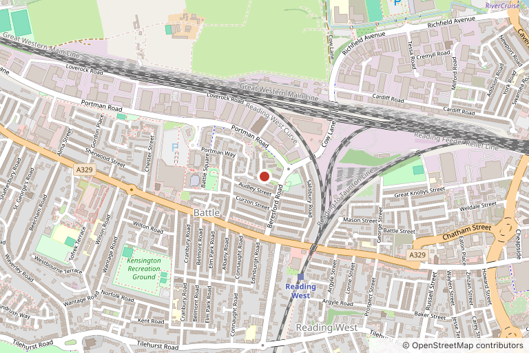 Map showing where Reading Auto Mobile Mechanic is based, in Reading